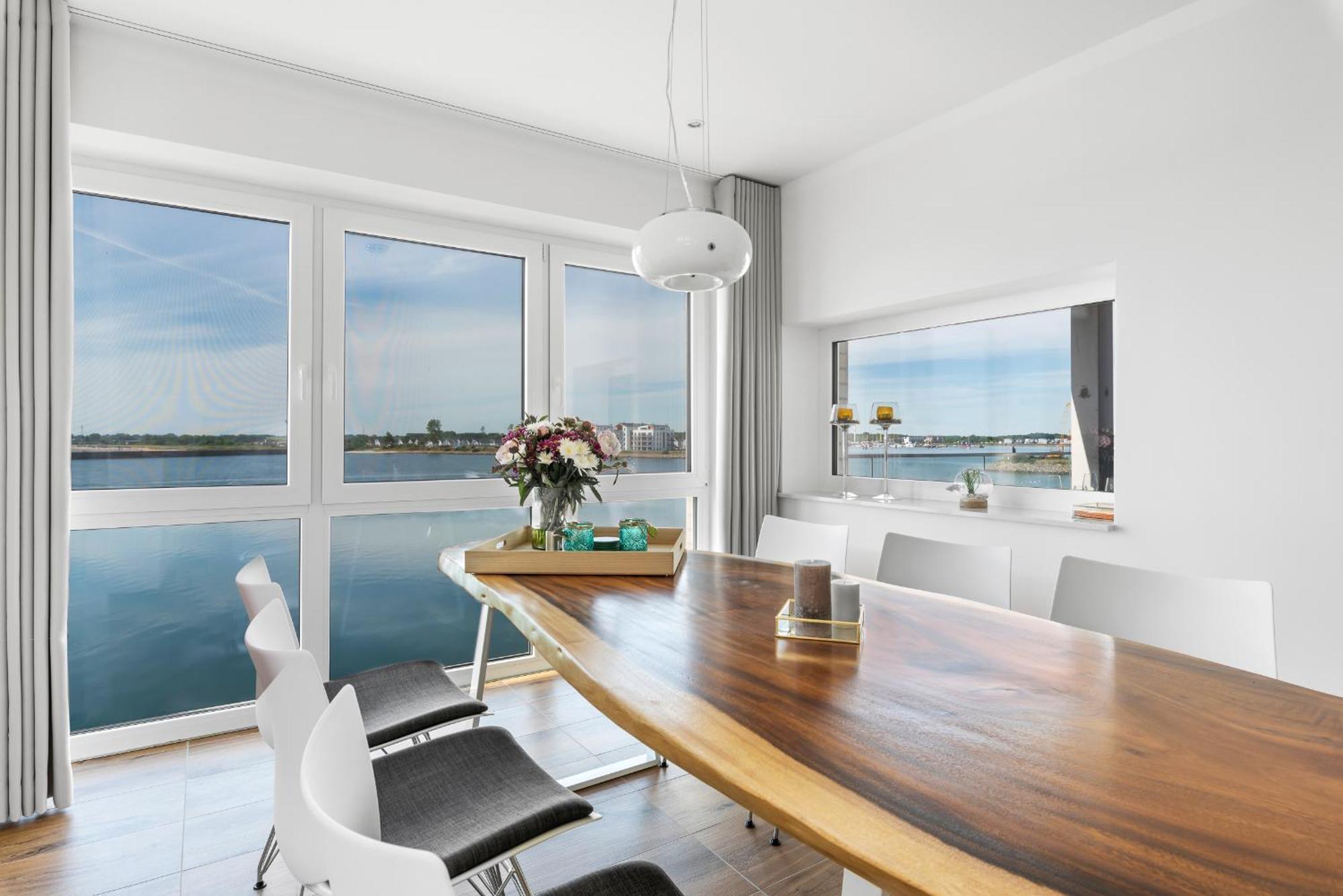 אולפניץ Brise- Direkt Am Wasser, Hafenblick, Fahrstuhl, Sauna, Ueberdachter Balkon מראה חיצוני תמונה